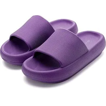 BRONAX Comfy Slides for Women - Plush Supportive Sandals