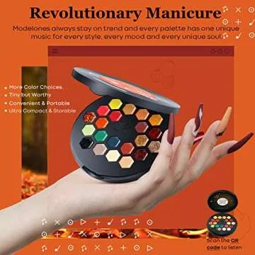 modelones Gel Nail Polish Set, 21 Colors Orange Green Red Solid Gel Polish Nude Brown Glitter Pudding Gel CD Inspired Crème Manicure Palette Christmas Nails Soak Off LED Nail Art Kit DIY W/Nail Brush