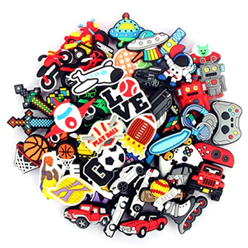 50pcs Sports Shoe Charms for Kids and Teens - Vaymzsuc