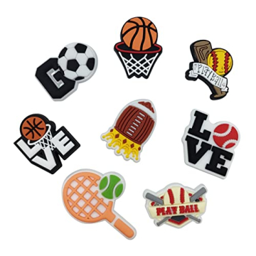 50pcs Sports Shoe Charms for Kids and Teens - Vaymzsuc