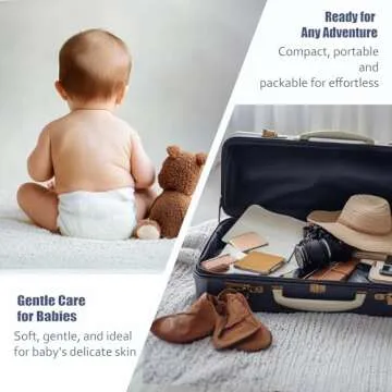 Ourmed Life Face Towels, Disposable Biodegradable Clean Facial Wash Cloth for Sensitive Skin, Lint- free Facial Towels for Cleansing, Skincare and Makeup Remover, Dry Wipes,100 Count，Dot texture