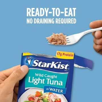 StarKist Chunk Light Tuna in Water, 24 Pouches for Quick Meals