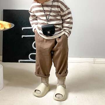 Erhuoxz Toddler Little Kids Slides Sandals, Kid Summer Slip On Slides Sandals,Beach Pool Anti-slip W...