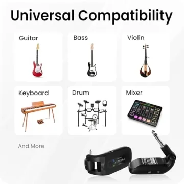 Fesley Wireless Guitar System: 10-Hour Rechargeable