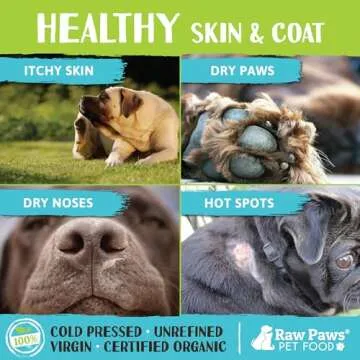 Raw Paws Organic Virgin Coconut Oil for Dogs & Cats, 8-oz - Supports Immune System, Digestion, Oral ...