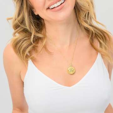 invisawear Smart Jewelry - Personal Safety Device - Gold Necklace