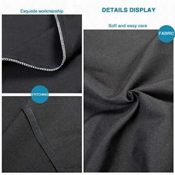 FLXXIE Microfiber Pillow Cases Queen Size Set of 2, Soft Pillowcases with Envelope Closure, Wrinkle Resistant Pillow Covers, 20x30, Black