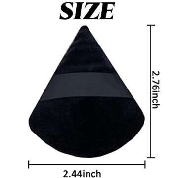 GXXMEI 30PCS Powder Puff Face Soft Makeup Sponge, Triangle Powder Puffs for Loose Powder Mineral Pow...