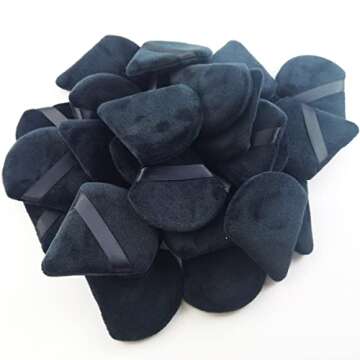 GXXMEI 30PCS Triangle Powder Puffs for Flawless Makeup