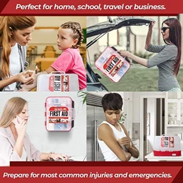 M2 BASICS 350 Piece Emergency First Aid Kit for Safety