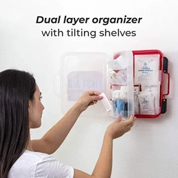 M2 BASICS 350 Piece Emergency First Aid Kit for Safety