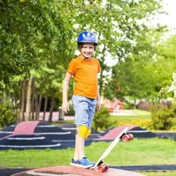 WINOMO 6pcs Knee Pads Elbow Pads Wrist Guards Gear Set Cycling Skating Sports Guard Pads for Kids Adult Yellow