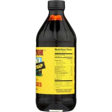 Plantation Blackstrap Molasses, 15-Ounce Glass(Pack of 3)