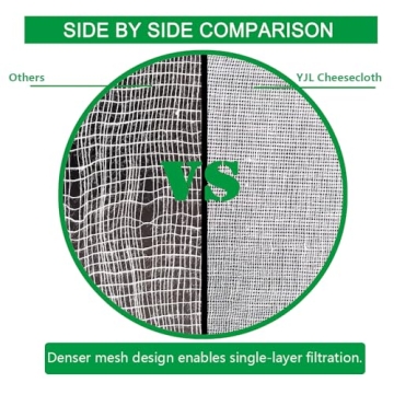 YJL Organic Cheese Cloth for Straining & Cooking Essentials