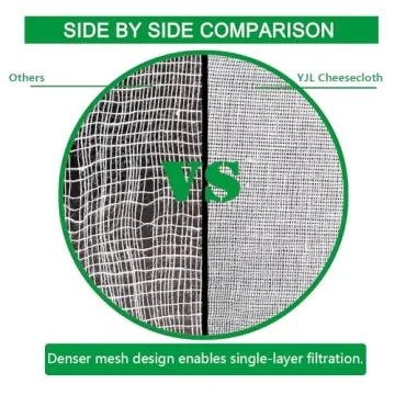 YJL Organic Cheese Cloth for Straining & Cooking Essentials