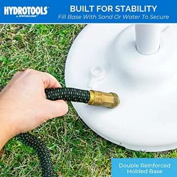 Hydrotools Poolside Towel Rack For Organized Outdoor Fun