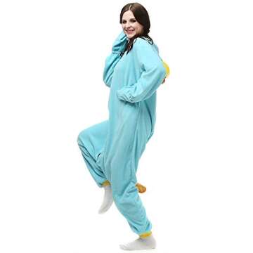 Wishliker Platypus Onesie Animal Pajamas for Cosplay