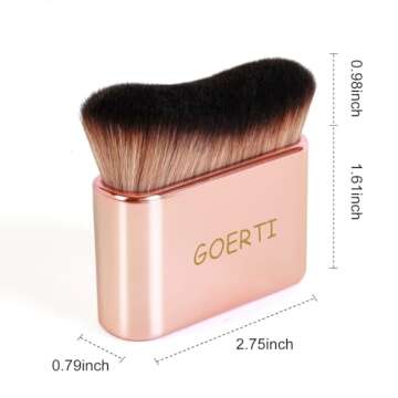 GOERTI Self Tanner Brush, Kabuki Brush for Body, Professional Body Makeup Brush for Flawless Leg Mak...