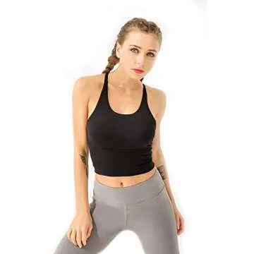 Stylish Longline Sports Bra with Support and Comfort