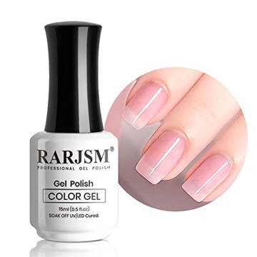 RARJSM Sheer Pink Gel Nail Polish for Stunning Manicures
