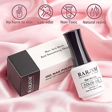 RARJSM Sheer Pink Gel Nail Polish for Stunning Manicures