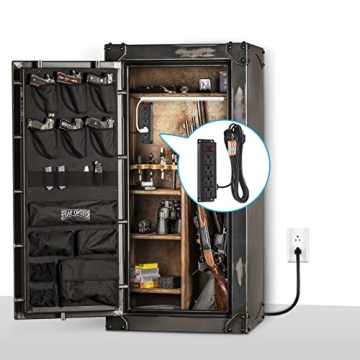 Gun Safe Power Outlet Kit with Surge Protection and 4 Outlets