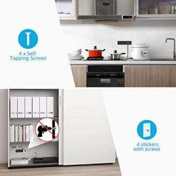 Gun Safe Power Outlet Kit with Surge Protection and 4 Outlets