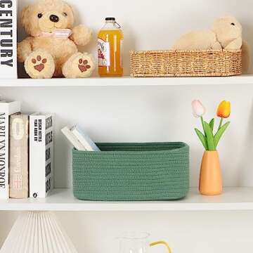 MiniArk Stylish Cotton Storage Baskets – Set of 3