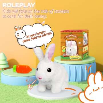 Bilinott Bunny Toy - Jumping & Interactive Plush Toy for Kids