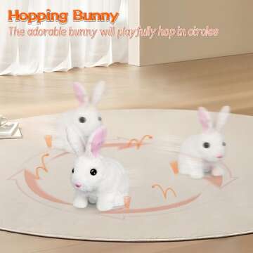 Bilinott Bunny Toy - Jumping & Interactive Plush Toy for Kids