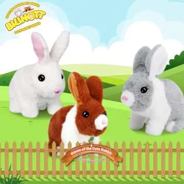 Bilinott Bunny Toy - Jumping & Interactive Plush Toy for Kids