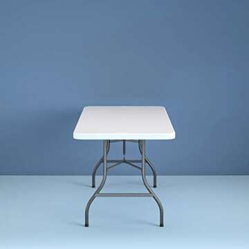 Plastic Development Group - 6 Foot, Heavy duty, Centerfold, Folding Table (White)