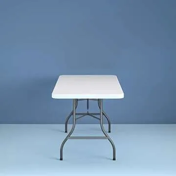 Plastic Development Group - 6 Foot, Heavy duty, Centerfold, Folding Table (White)