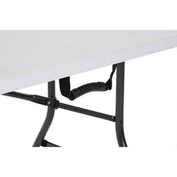 Plastic Development Group - 6 Foot, Heavy duty, Centerfold, Folding Table (White)