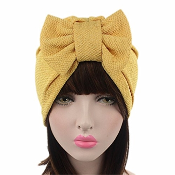 Chic Qhome Women's Bow Turban Hat for Versatile Style