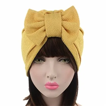 Chic Qhome Women's Bow Turban Hat for Versatile Style