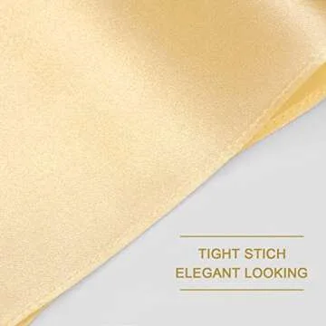 Selected Hanky 100% Pure Silk Pocket Square Solid Gold