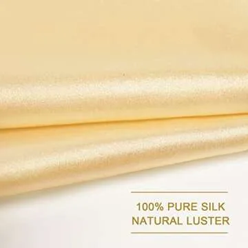 Selected Hanky 100% Pure Silk Pocket Square Solid Gold