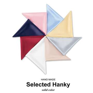 Selected Hanky 100% Pure Silk Pocket Square Solid Gold