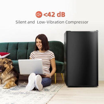 Black Compact Upright Freezer - 3.6 Cu.ft