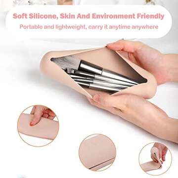 Trendy Travel Makeup Brush Holder | Portable & Stylish Organizer