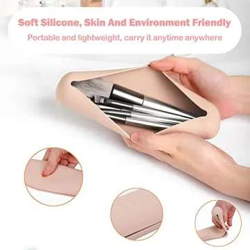 Trendy Travel Makeup Brush Holder | Portable & Stylish Organizer