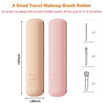 Trendy Travel Makeup Brush Holder | Portable & Stylish Organizer