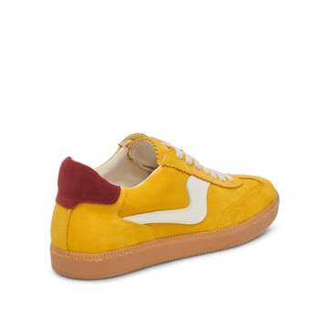 Stylish Dolce Vita Women's Notice Sneakers in Mustard Suede