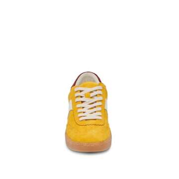 Stylish Dolce Vita Women's Notice Sneakers in Mustard Suede