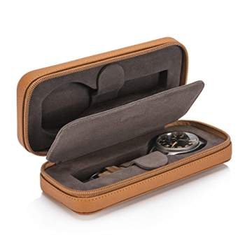 Modern Leather Watch Case for Men Travel Accessory