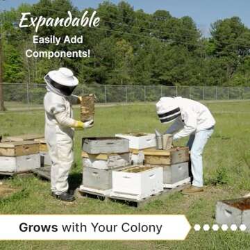 Complete 10-Frame Beehive Kit, Fully Assembled, Made in USA