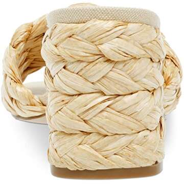 Steve Madden Women's Laveda Heeled Sandal, Natural, 8