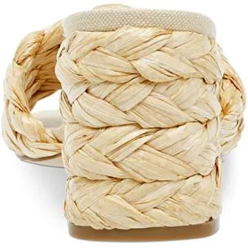 Steve Madden Women's Laveda Heeled Sandal, Natural, 8