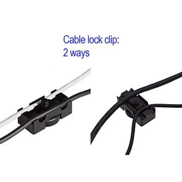 16ft 4.7M USB C to USB C Cable, 3.2 GEN 1Type C Charging Data Transfer with Cable Lock Clamp Clip Tether Cable Cord for Canon EOS R5 R6 R RP G7X M3 Sony A1 A7SIII A73 A7RIII A7C A7RIV Nikon Z5 Z6 Z7